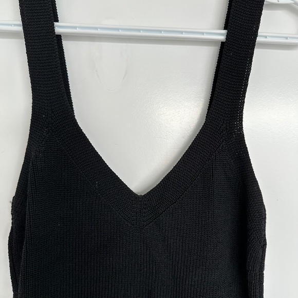 Wilfred Black Bodycon Knit Mid Length Dress Size M - Picture 2 of 3